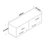Hanah Home Armario de Pared Nogal y Blanco